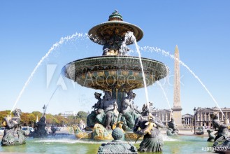 Bild på Famous fountain Place de la Concorde Paris france Obelisk of Luxor